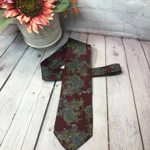 Vintage Jean de lise men's silk neck tie - Picture 1 of 4